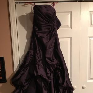 Plum vintage gown
